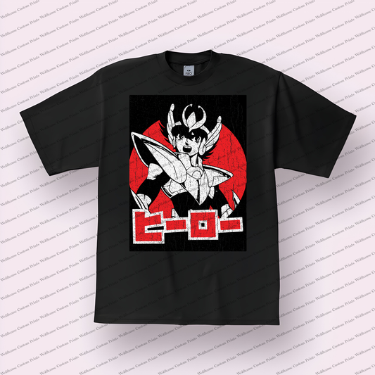 Knights of the Zodiac Distressed Design Graphic Tee