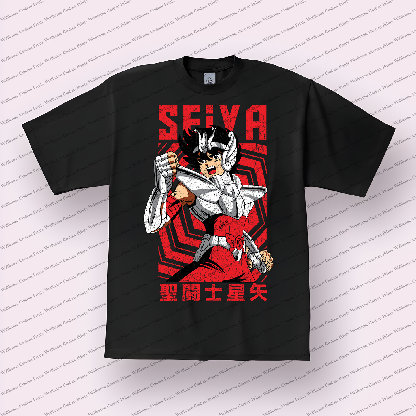 Knights of the Zodiac Distressed Design Graphic Tee