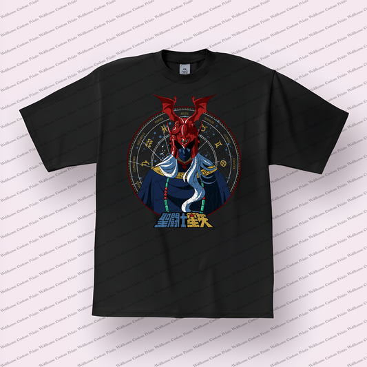 Knights of the Zodiac Distressed Design Graphic Tee
