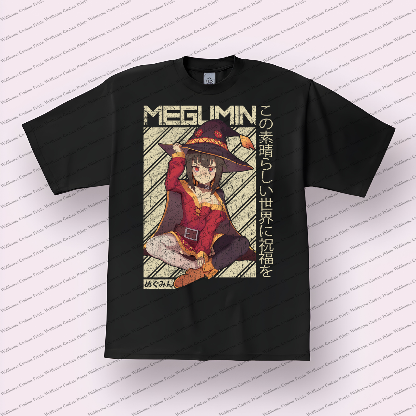 KonoSuba Distressed Design Graphic Tee
