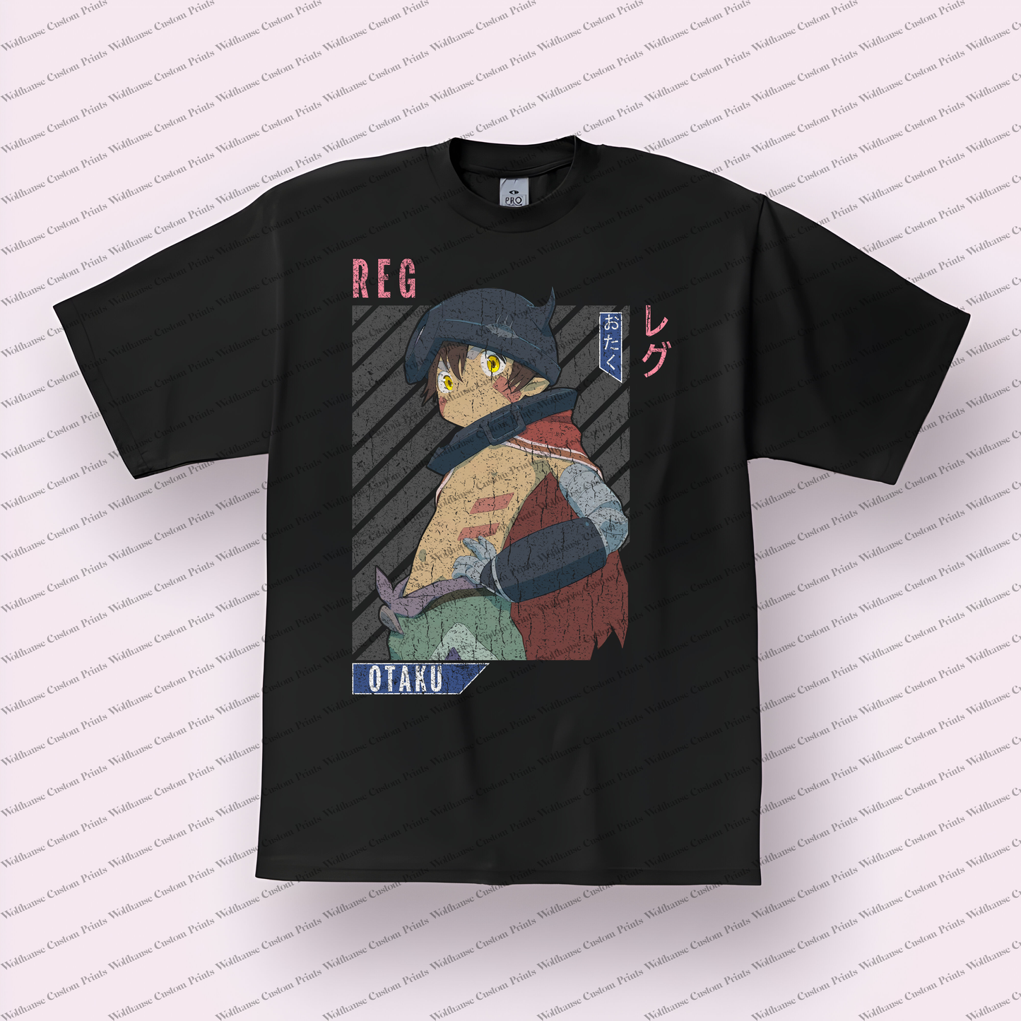 Made in Abyss Distressed Design Graphic Tee