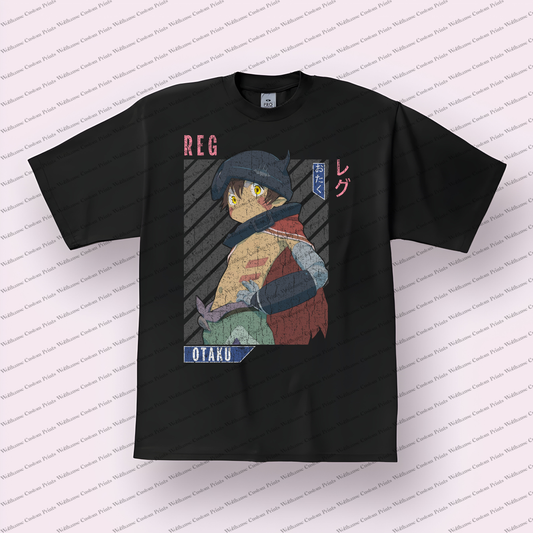 Made in Abyss Distressed Design Graphic Tee