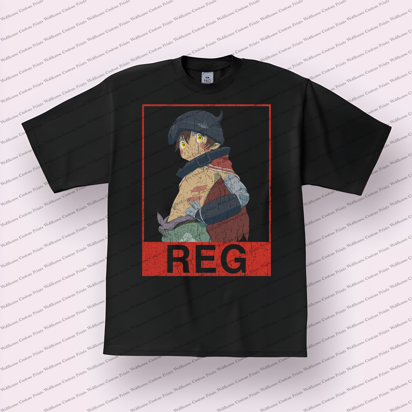 Made in Abyss Distressed Design Graphic Tee