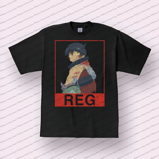 Made in Abyss Distressed Design Graphic Tee