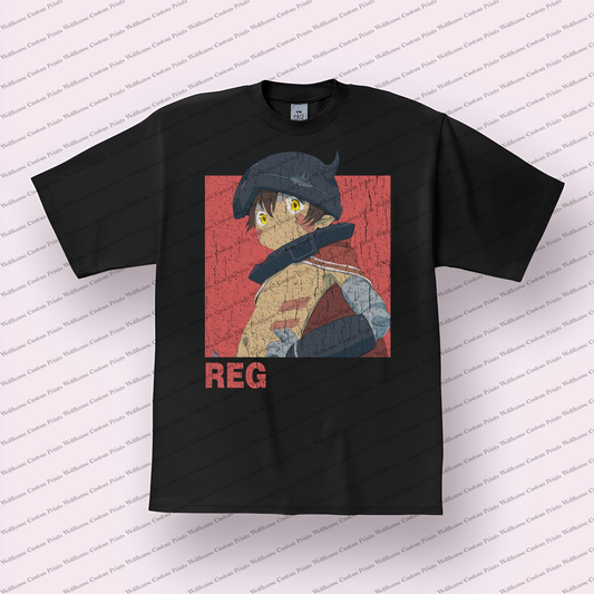 Made in Abyss Distressed Design Graphic Tee