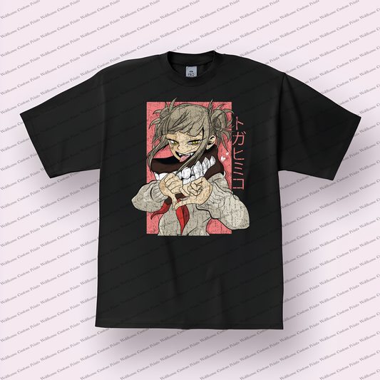 Mieruko Chan Distressed Design Graphic Tee