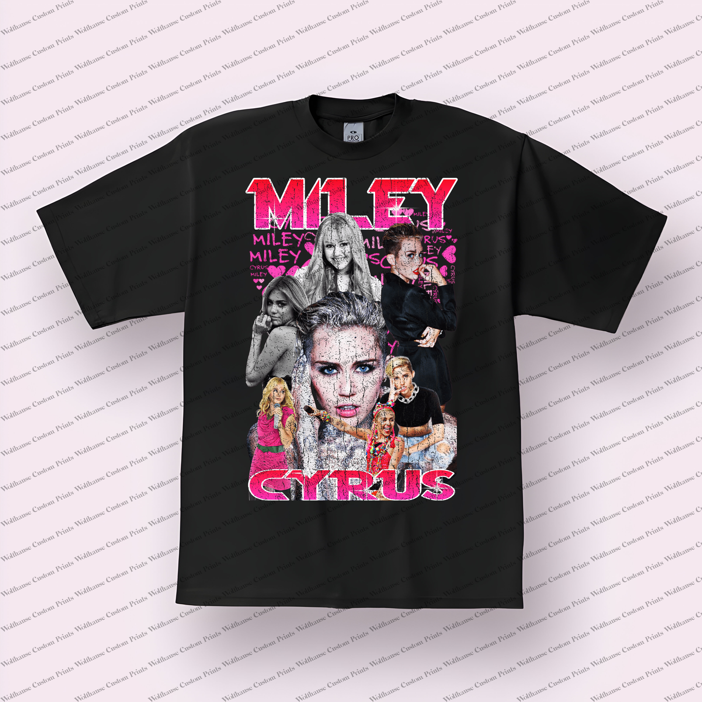 Miley Cyrus Distressed Graphic Tee