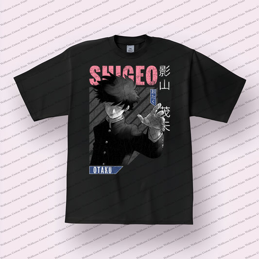 Mob Psycho Distressed Design Graphic Tee
