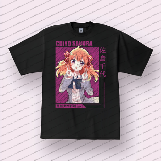 Monthly Girls Nozaki-kun Distressed Design Graphic Tee