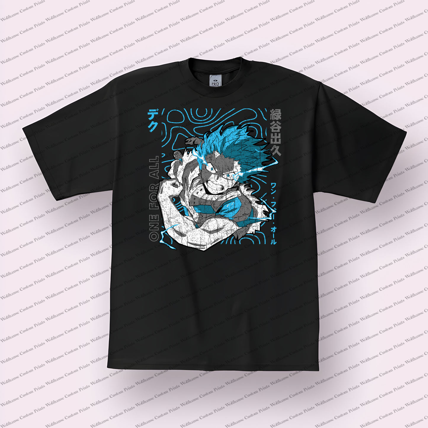 My hero academia Distressed Design Graphic Tee