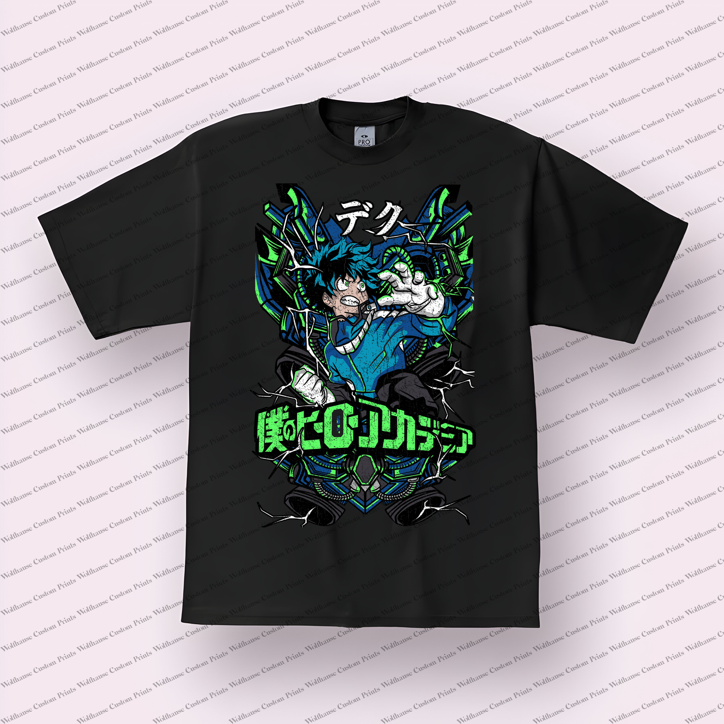My hero academia Distressed Design Graphic Tee