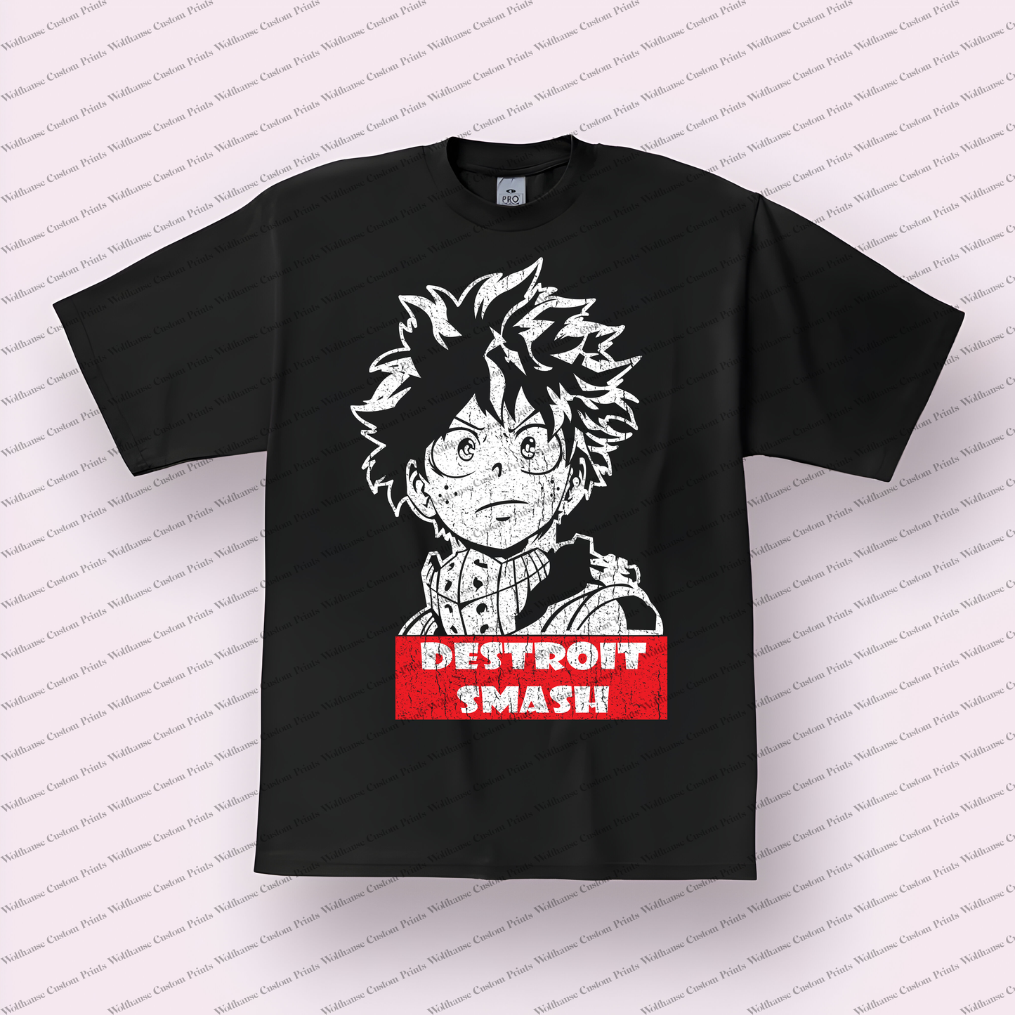 My hero academia Distressed Design Graphic Tee