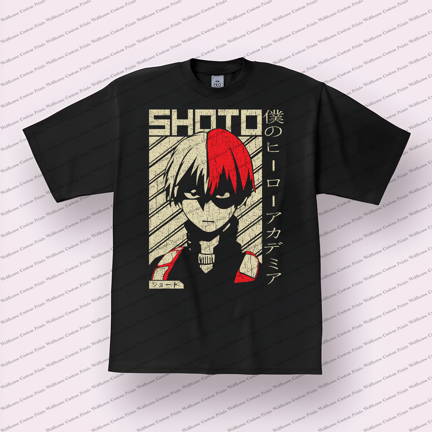 My hero academia Distressed Design Graphic Tee