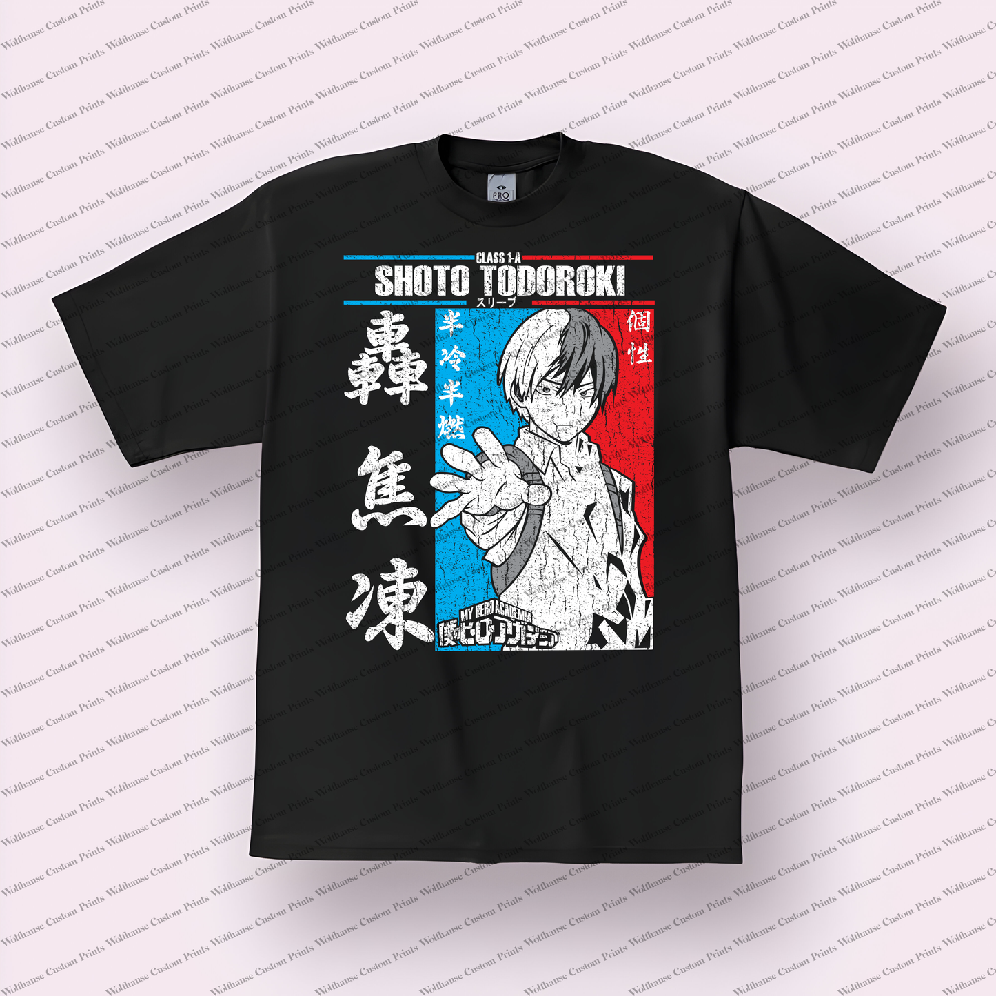 My hero academia Distressed Design Graphic Tee