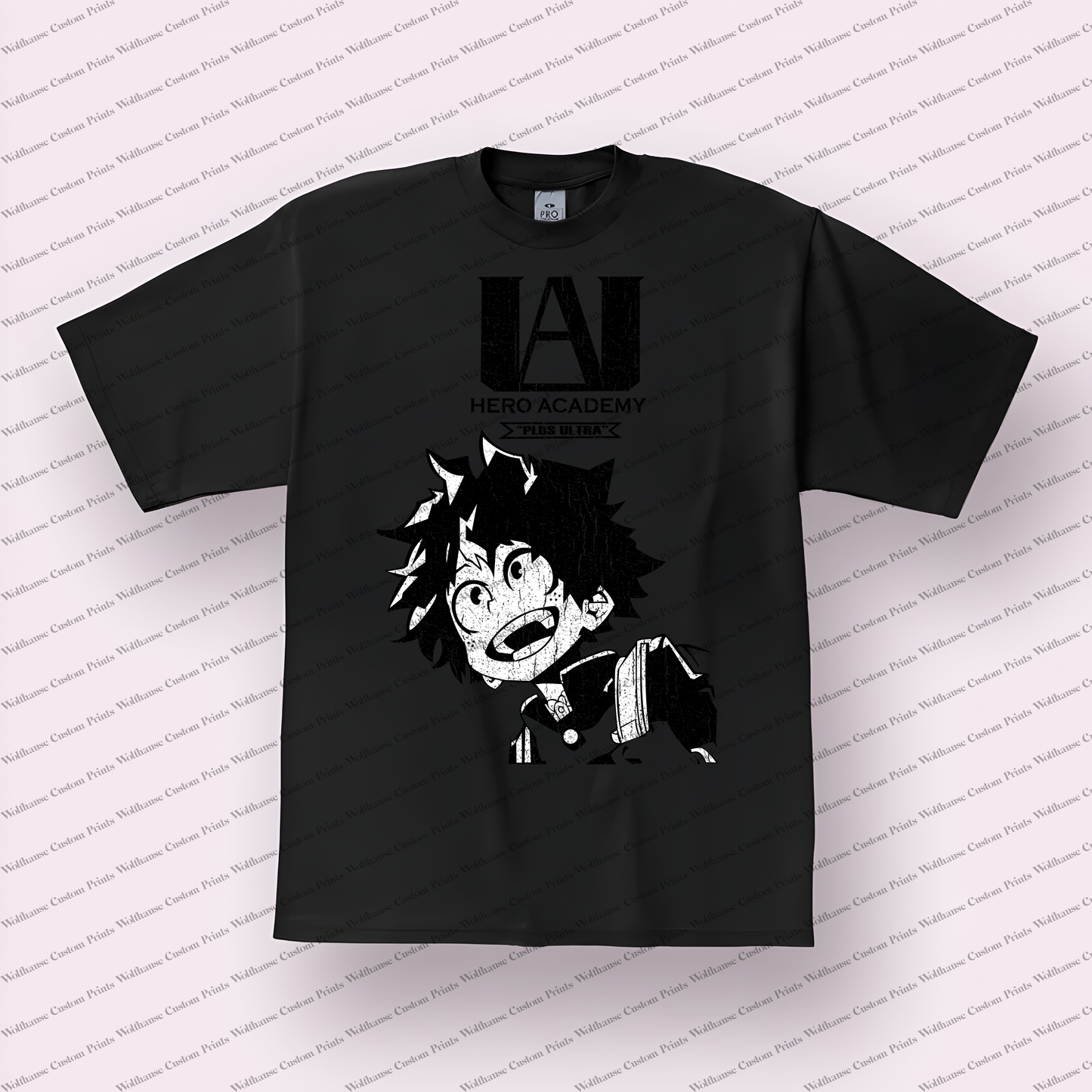 My hero academia Distressed Design Graphic Tee