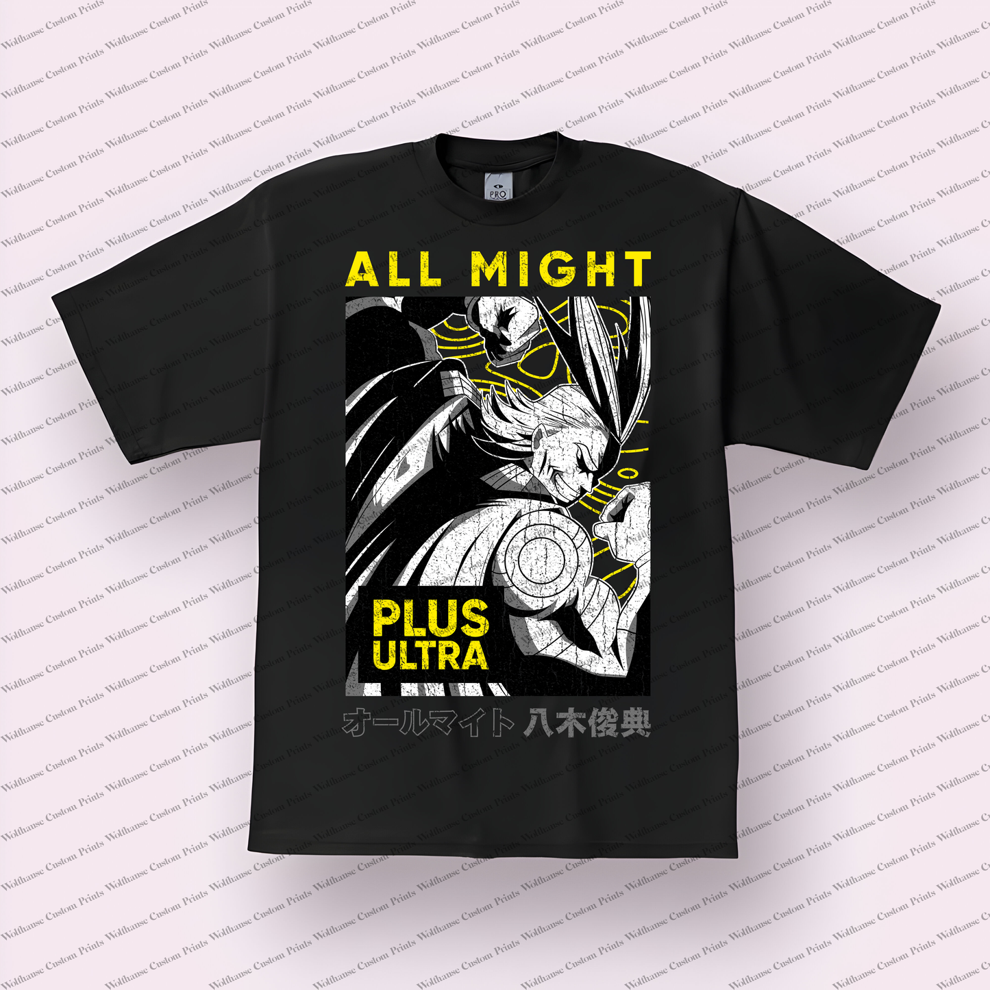 My hero academia Distressed Design Graphic Tee