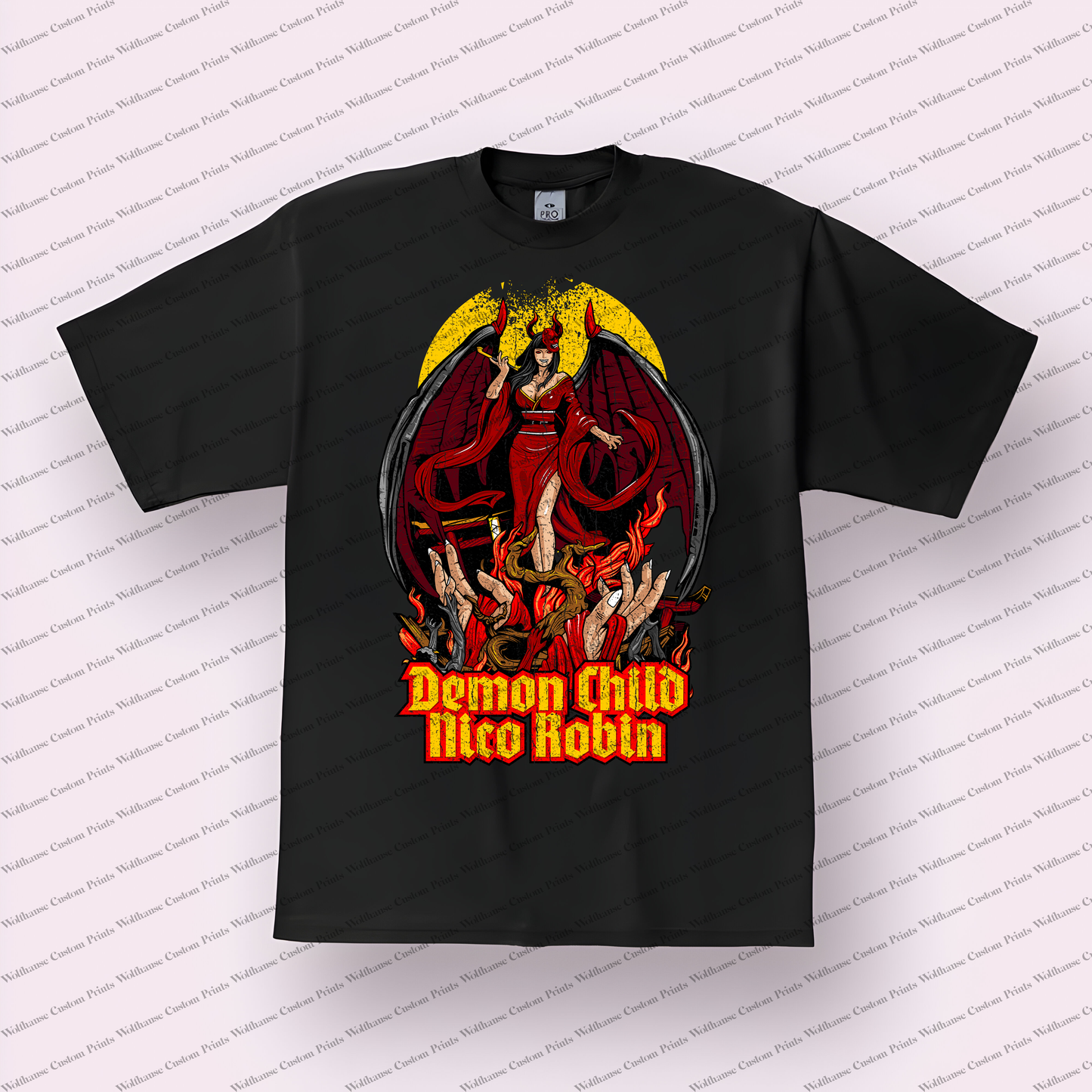 One Piece Distressed Design Graphic Tee