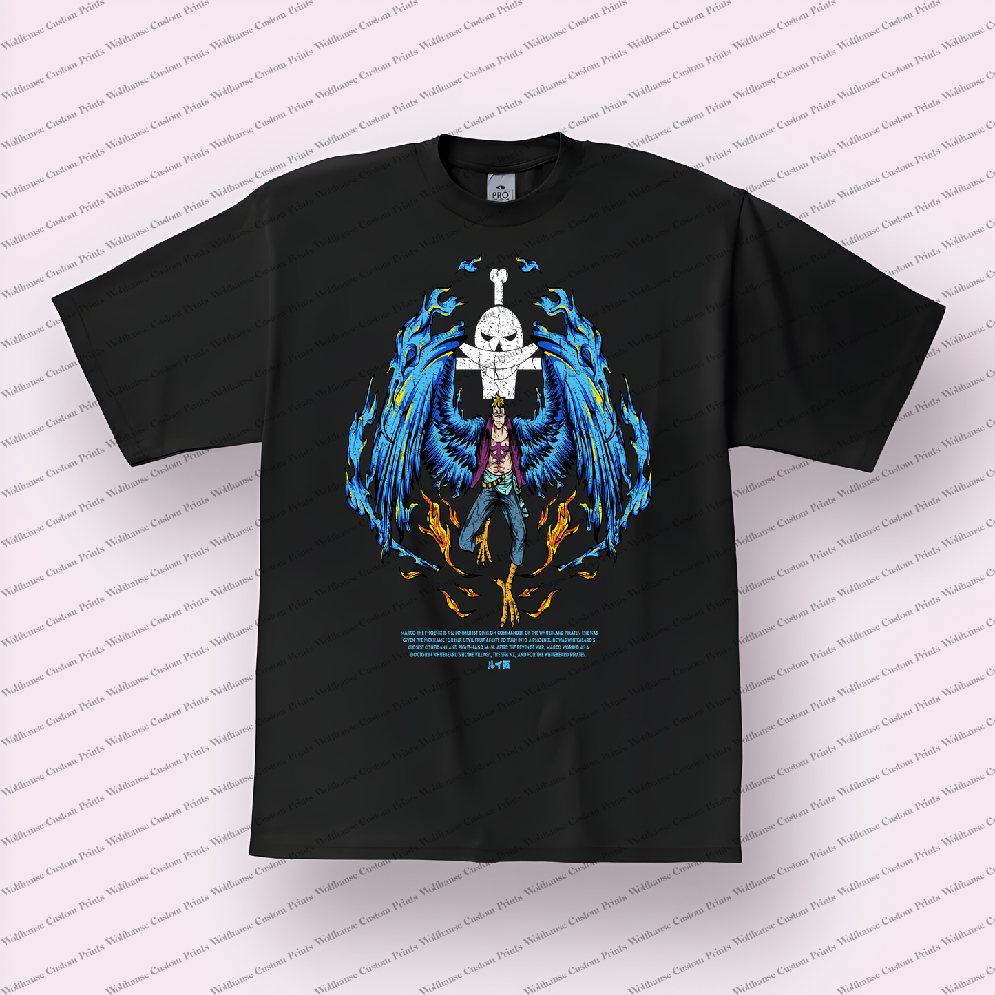 One Piece Distressed Design Graphic Tee