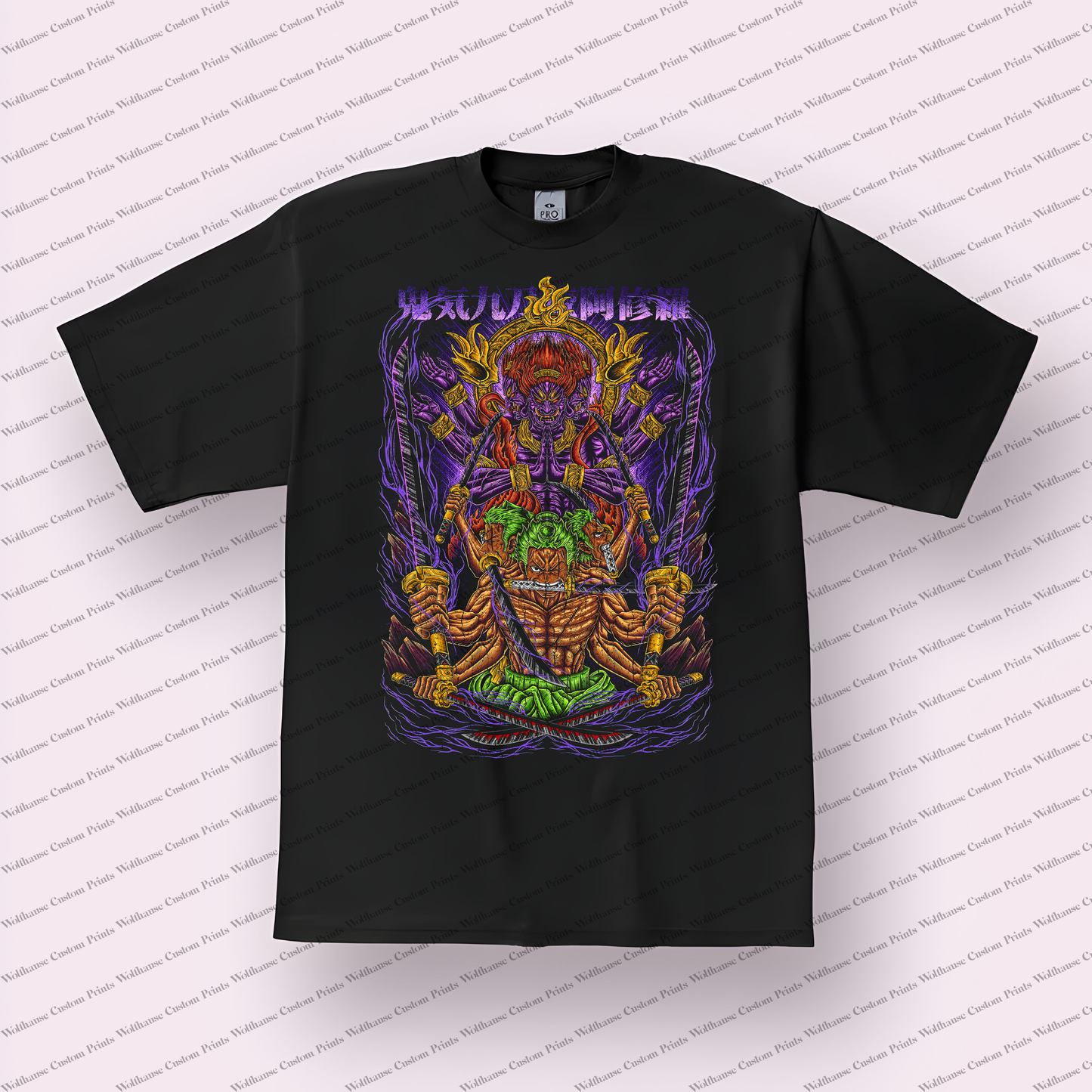 One Piece Distressed Design Graphic Tee
