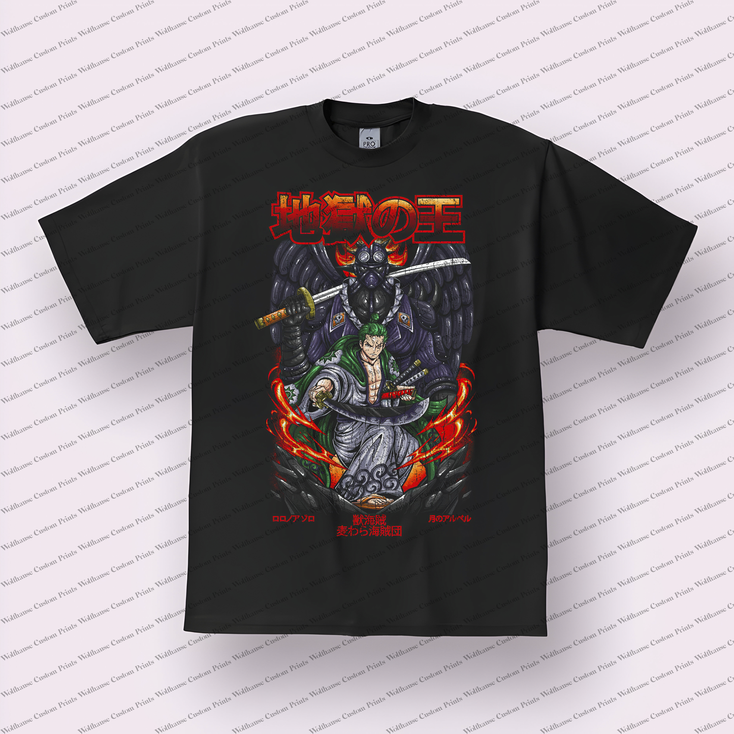 One Piece Distressed Design Graphic Tee