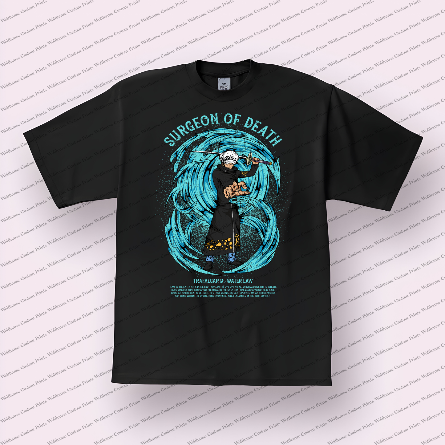 One Piece Distressed Design Graphic Tee
