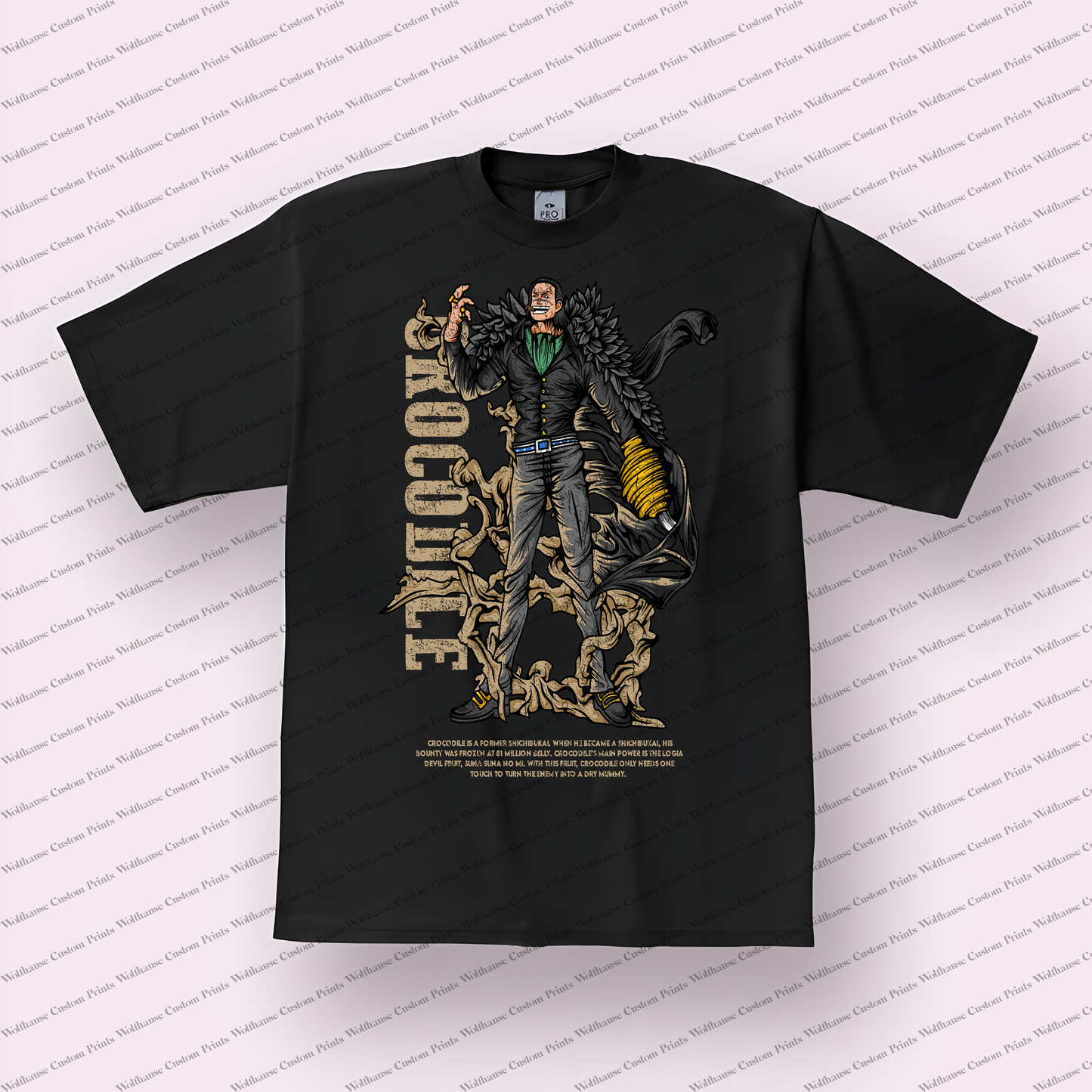 One Piece Distressed Design Graphic Tee