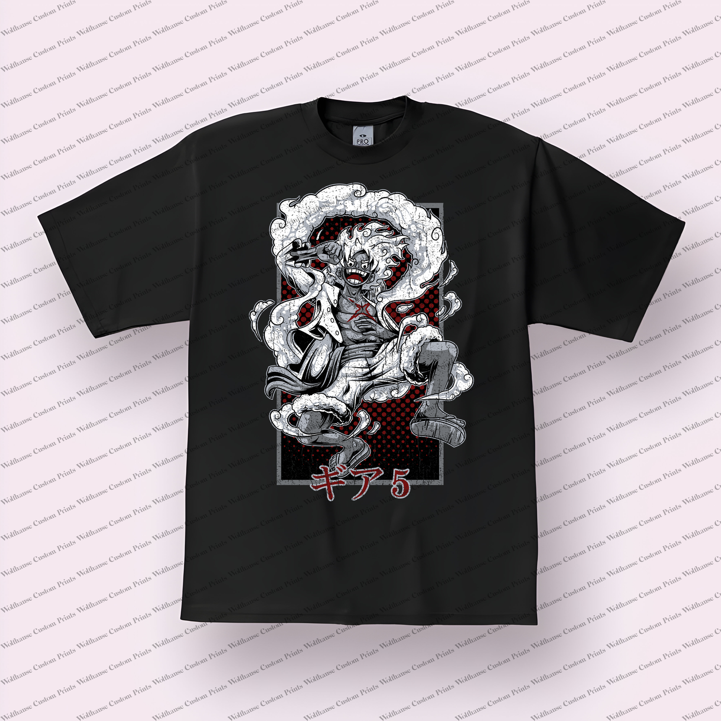 One Piece Distressed Design Graphic Tee
