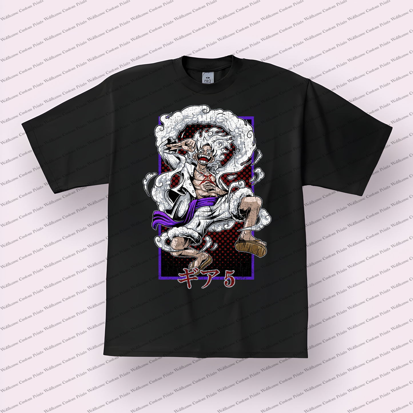 One Piece Distressed Design Graphic Tee