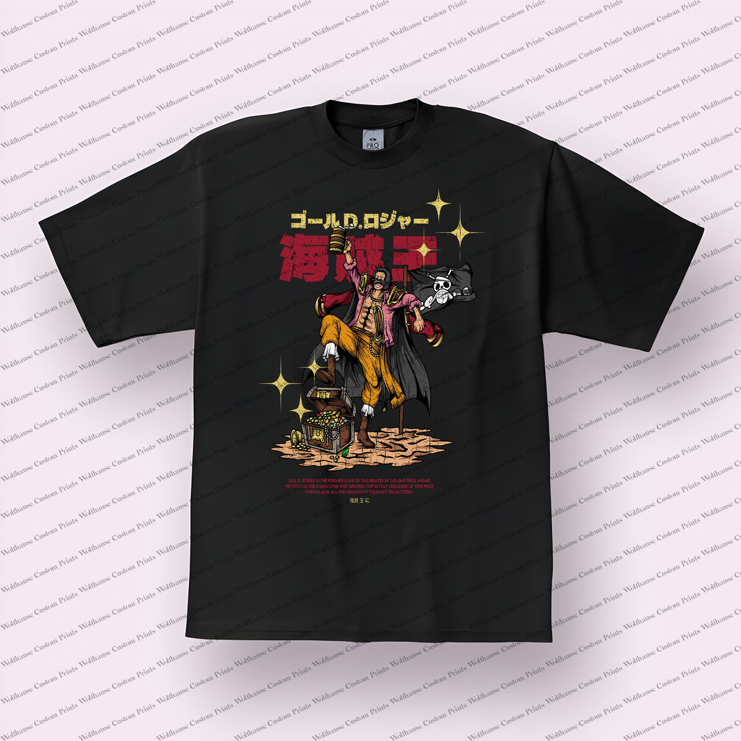 One Piece Distressed Design Graphic Tee