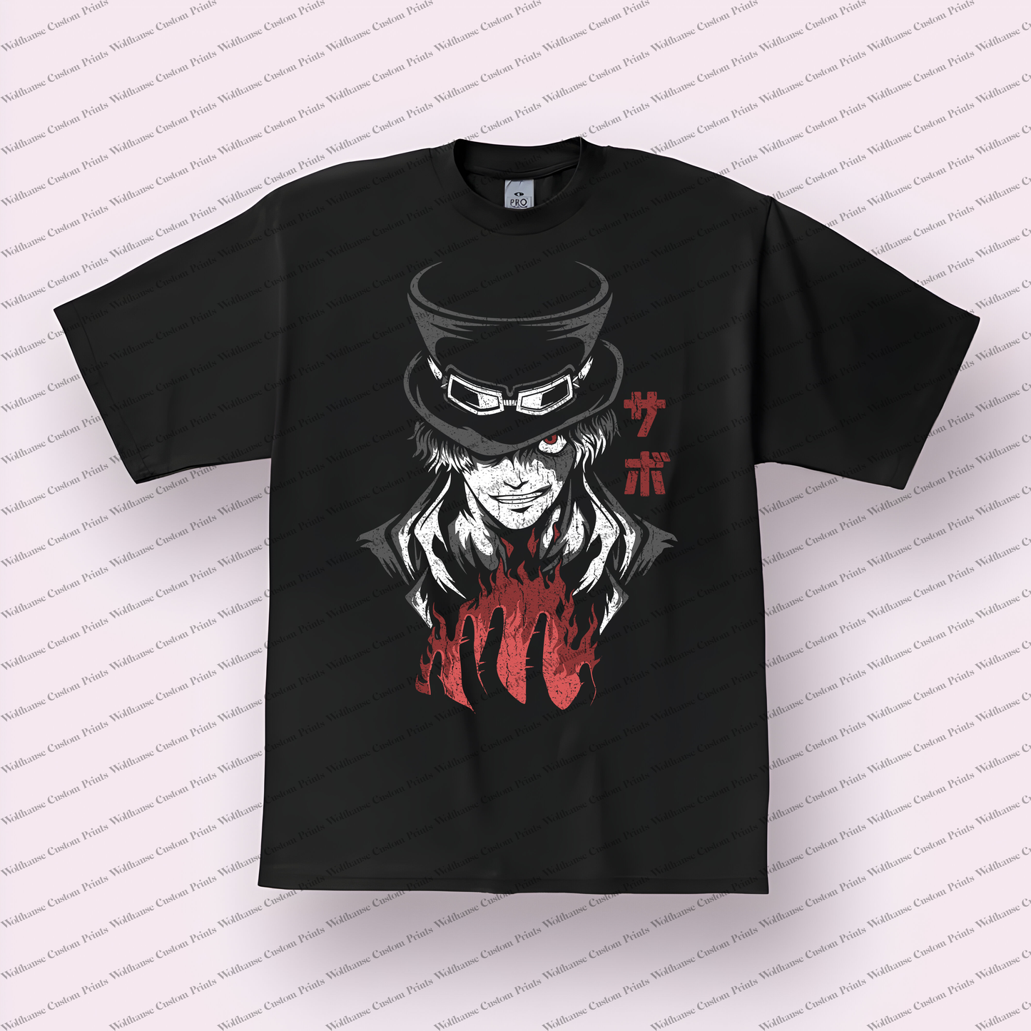 One Piece Distressed Design Graphic Tee