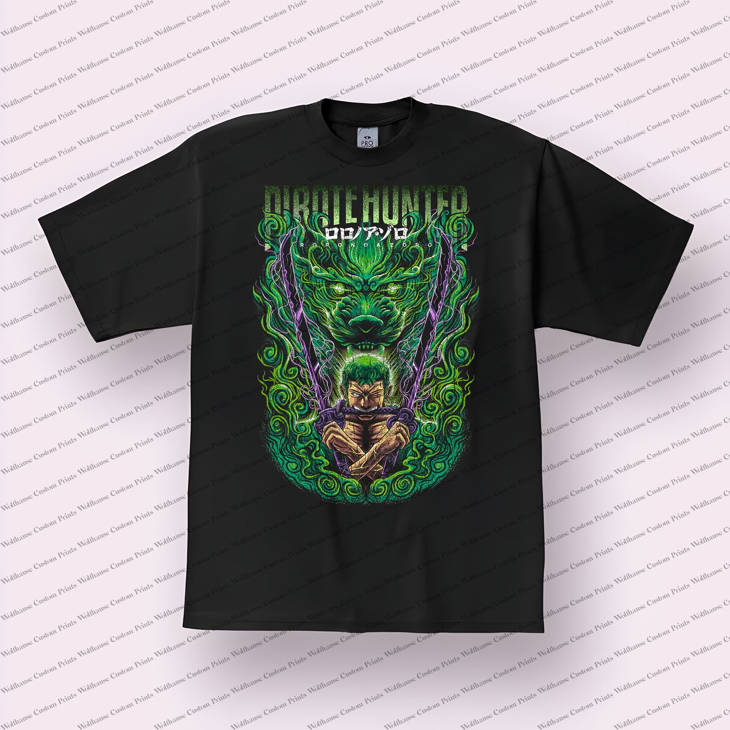 One Piece Distressed Design Graphic Tee