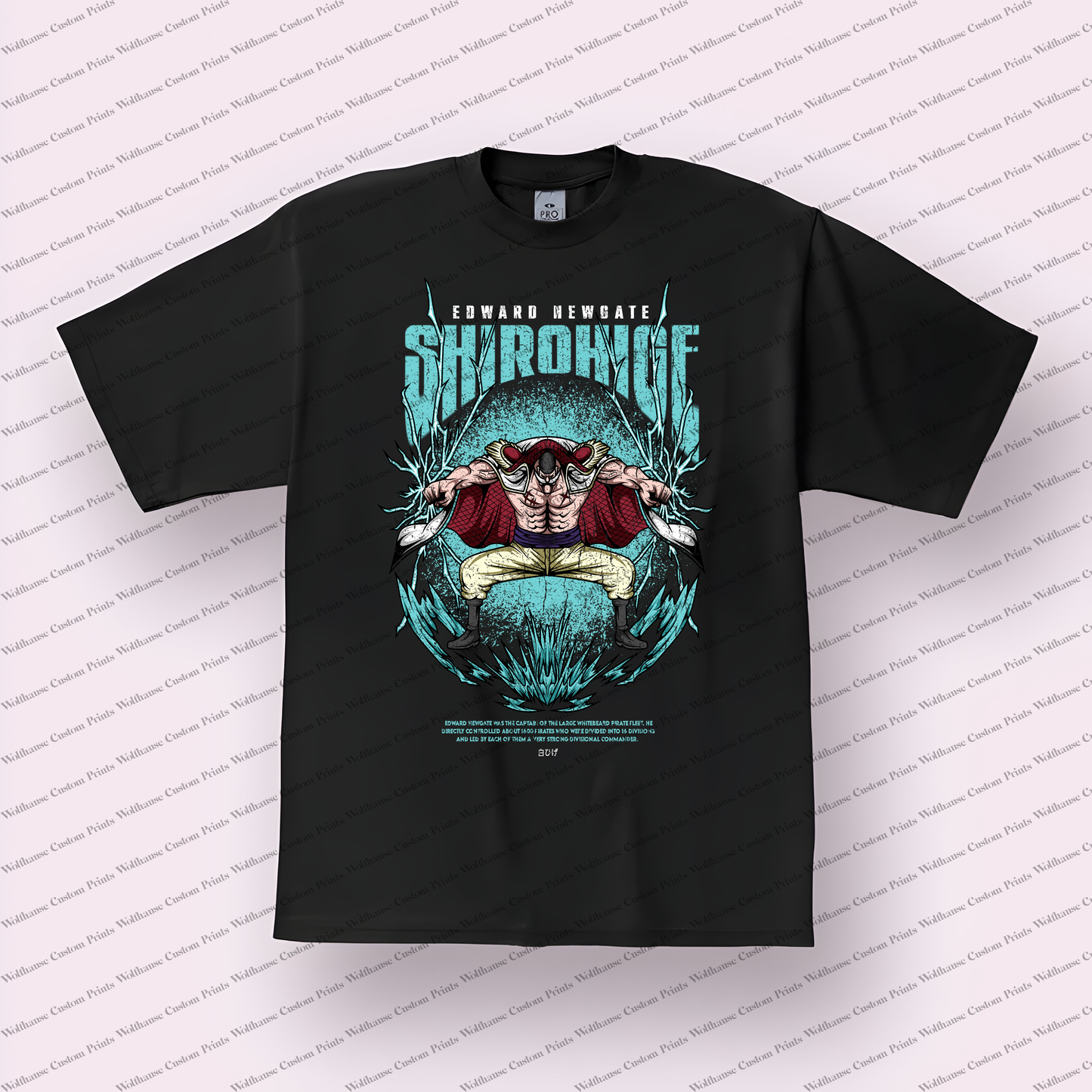 One Piece Distressed Design Graphic Tee