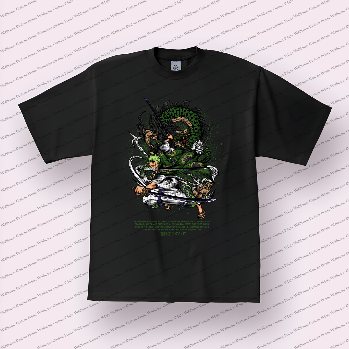 One Piece Distressed Design Graphic Tee