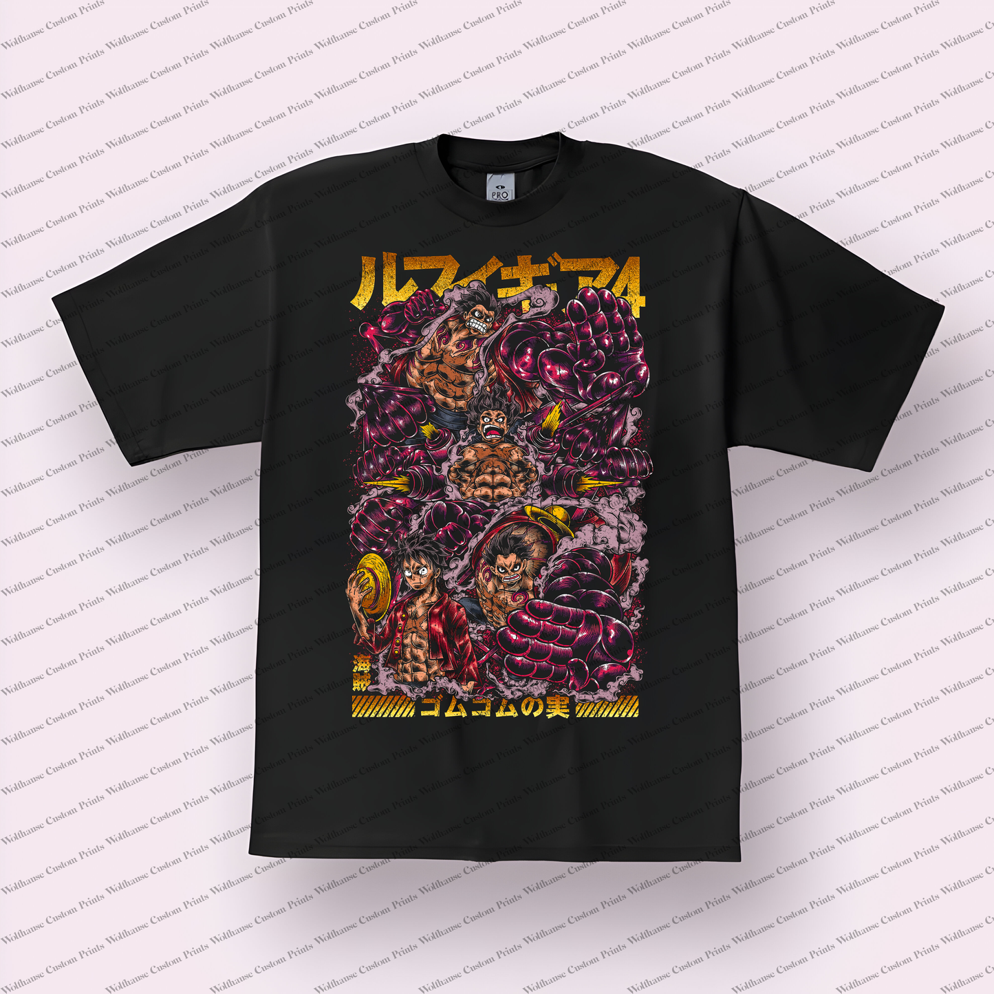One Piece Distressed Design Graphic Tee