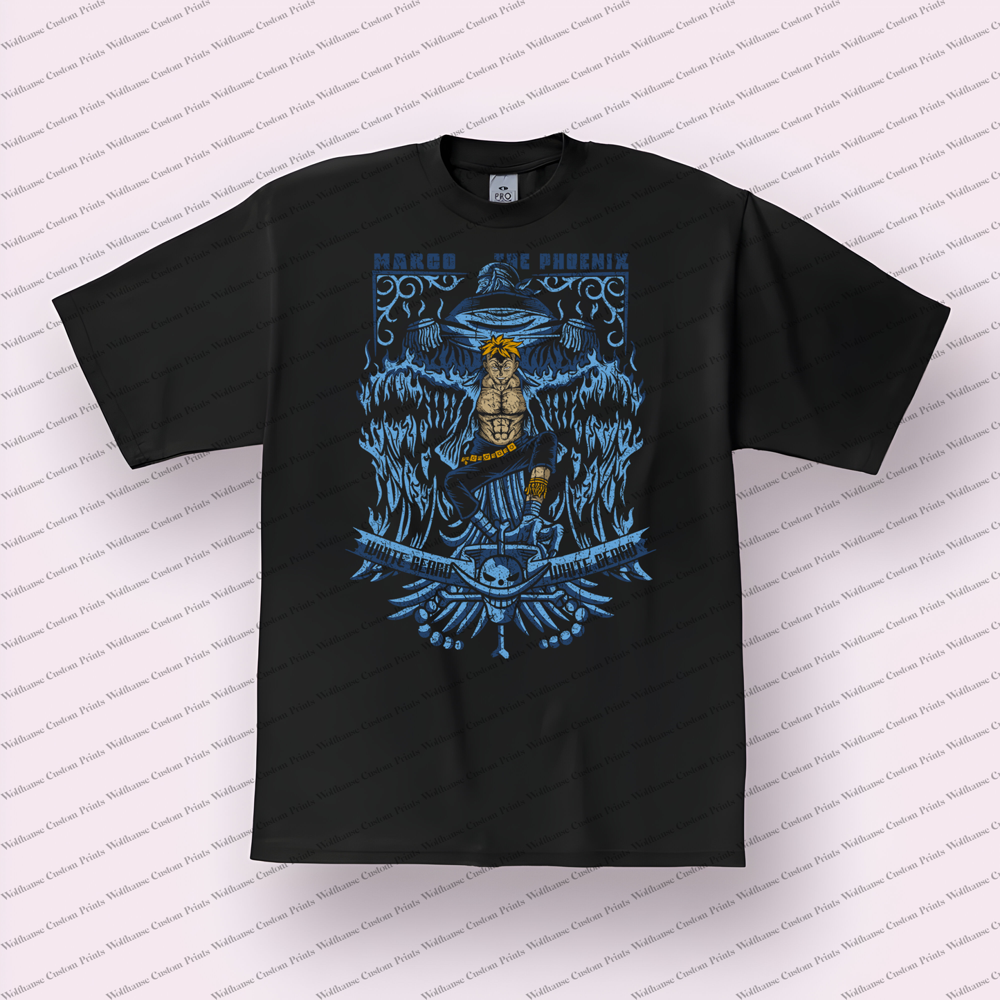 One Piece Distressed Design Graphic Tee