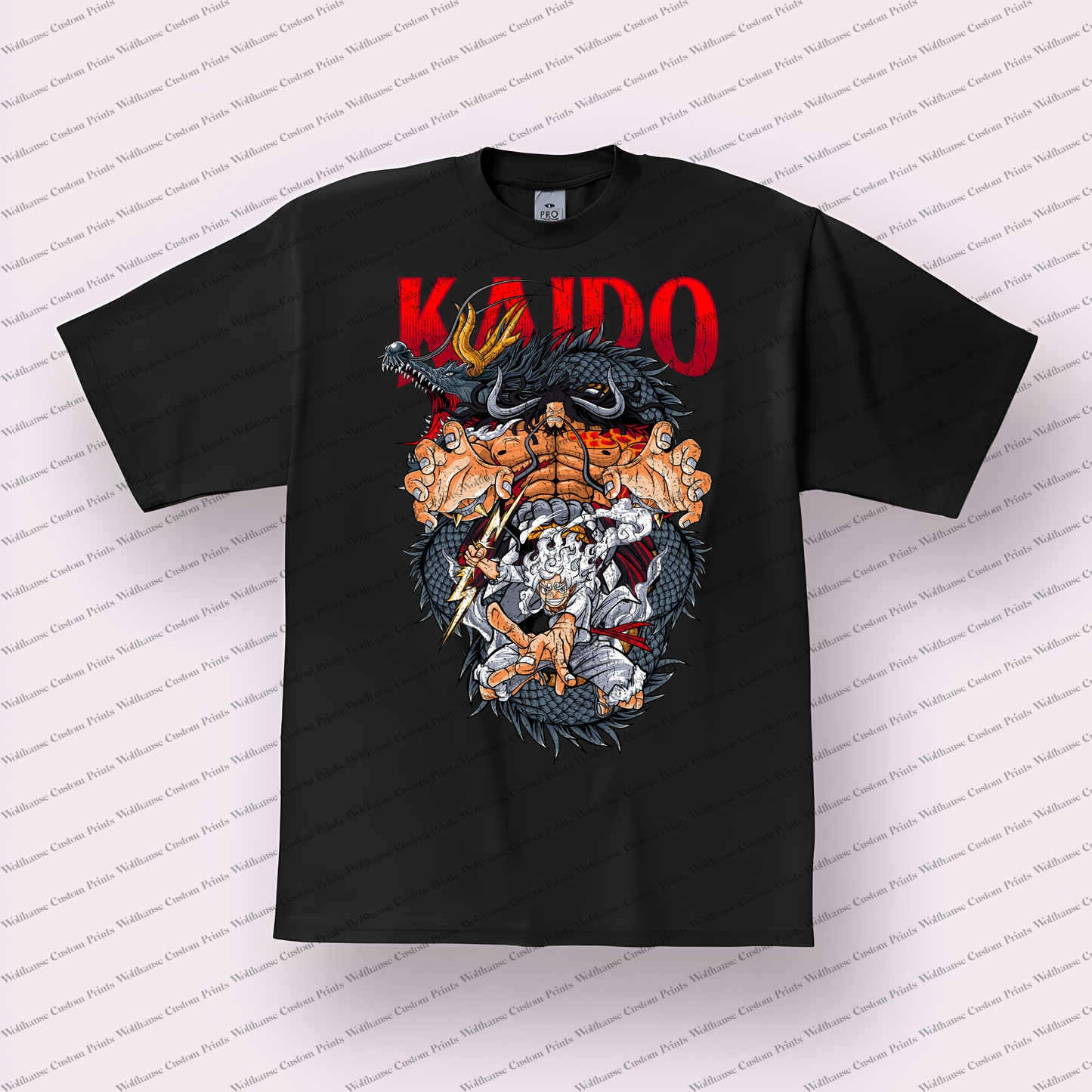 One Piece Distressed Design Graphic Tee
