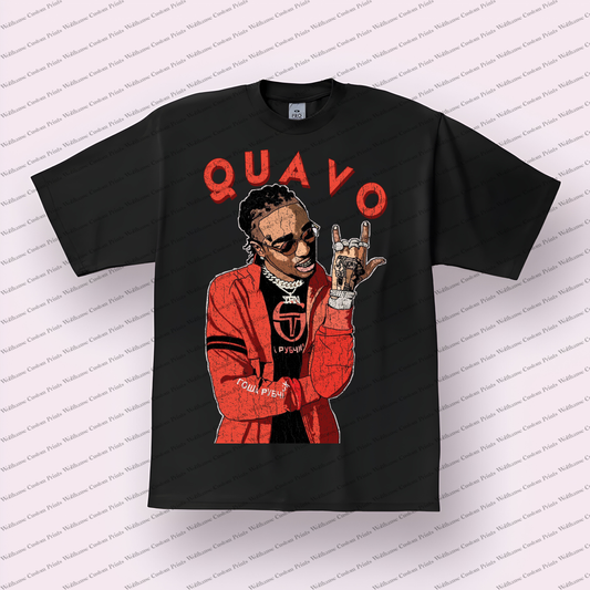 Quavo Distressed Graphic Tee
