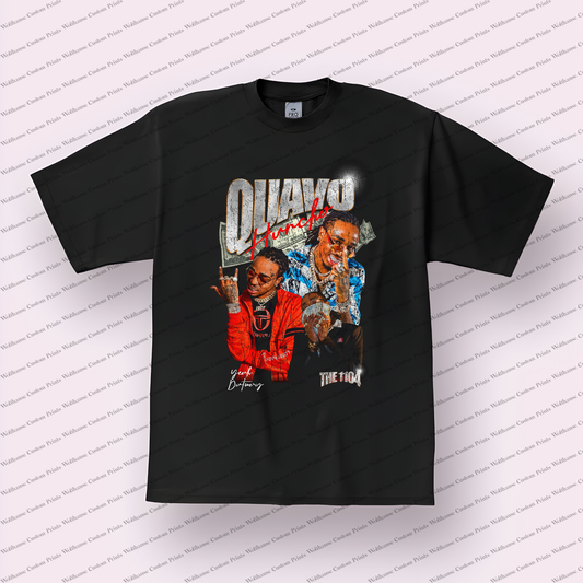 Quavo Distressed Graphic Tee