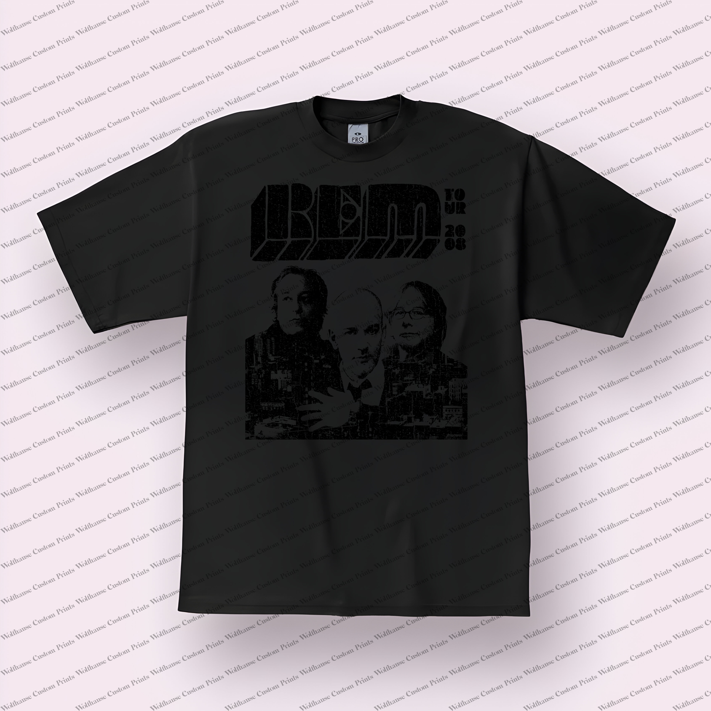 Rem Distressed Graphic Tee