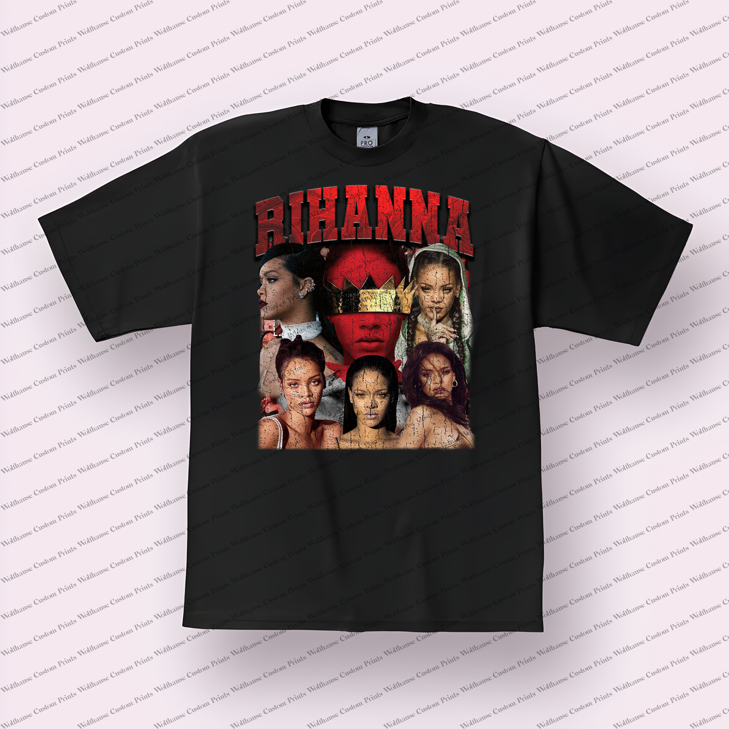 Rihanna Distressed Graphic Tee