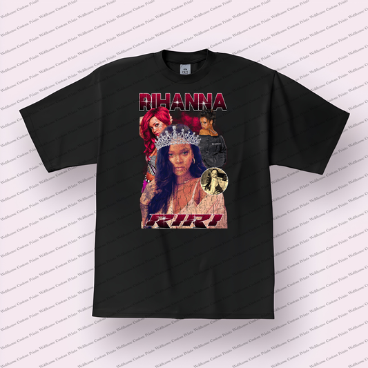 Rihanna Distressed Graphic Tee