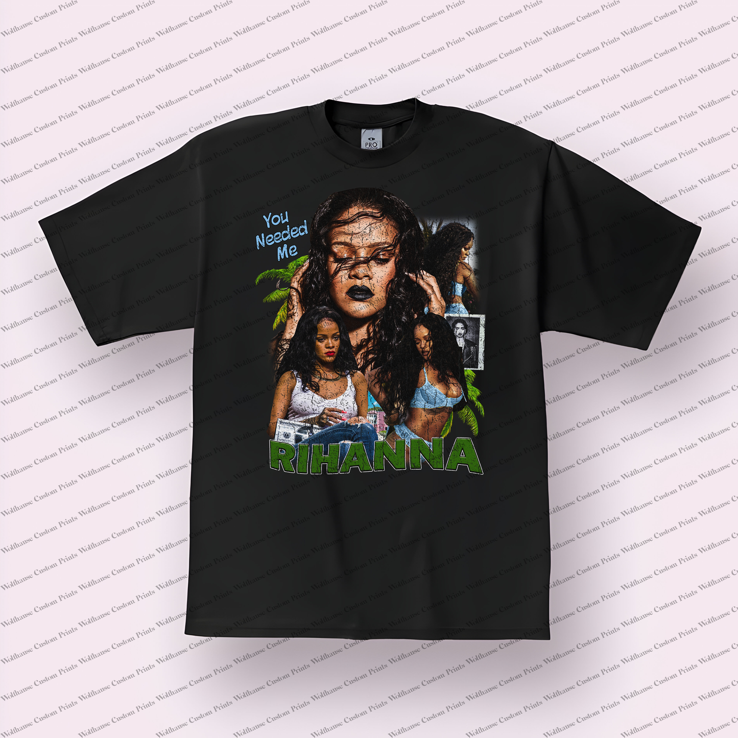 Rihanna Distressed Graphic Tee