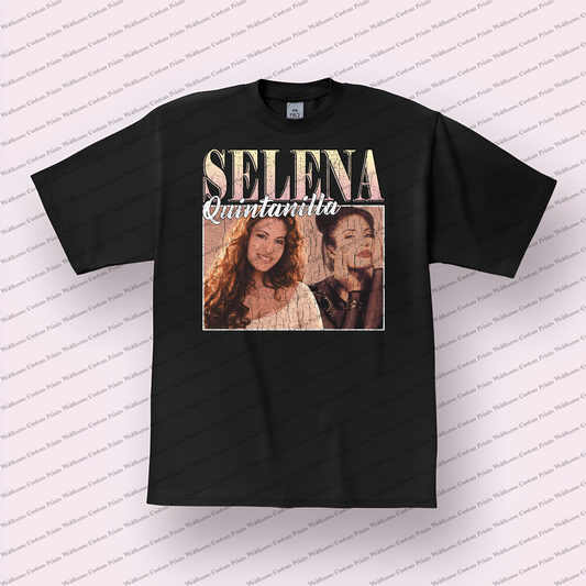 Selena Distressed Graphic Tee