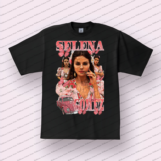 Selena Gomez Distressed Graphic Tee