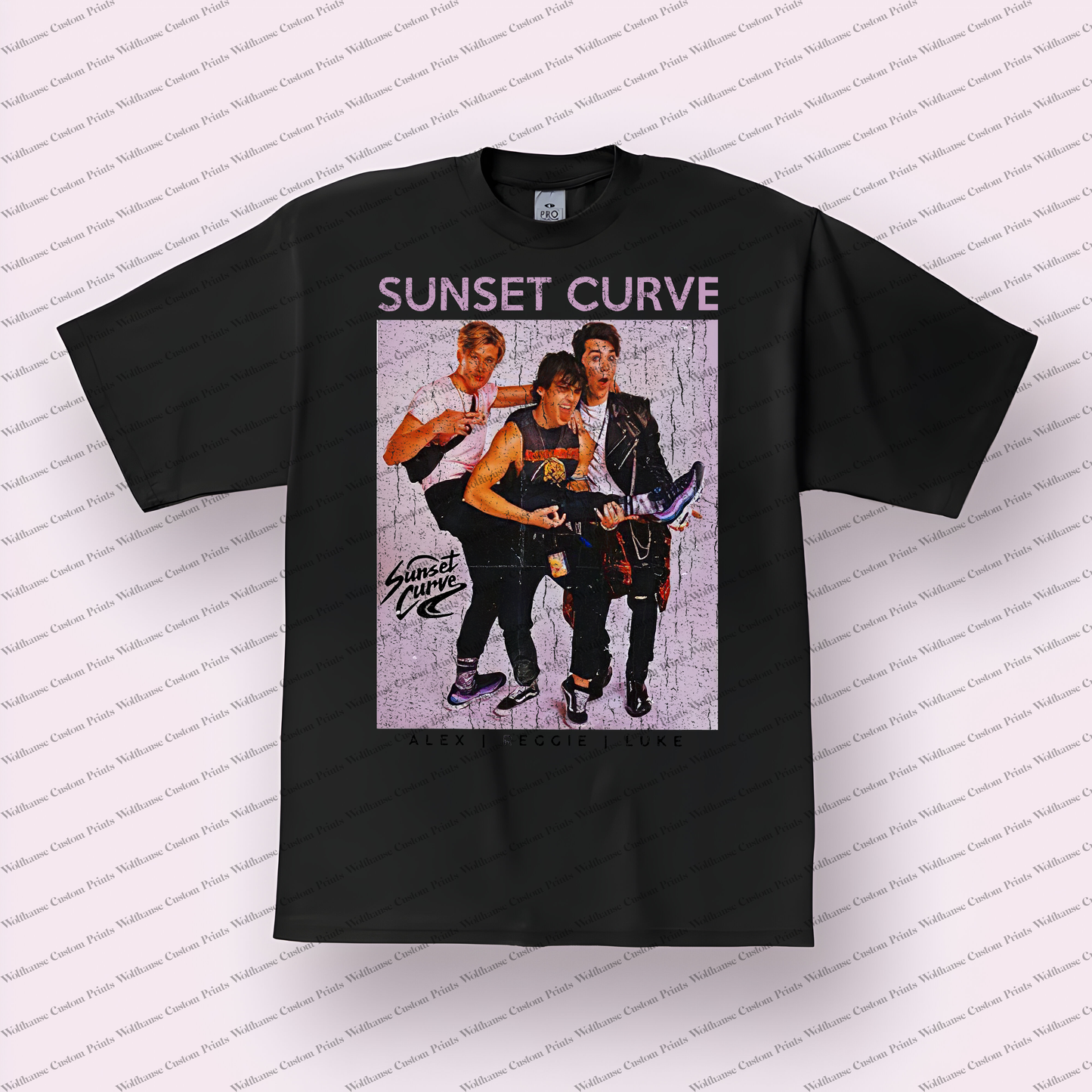 Sunset Curve Distressed Graphic Tee
