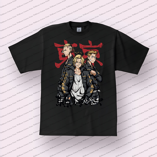 Tokyo Revengers Distressed Design Graphic Tee
