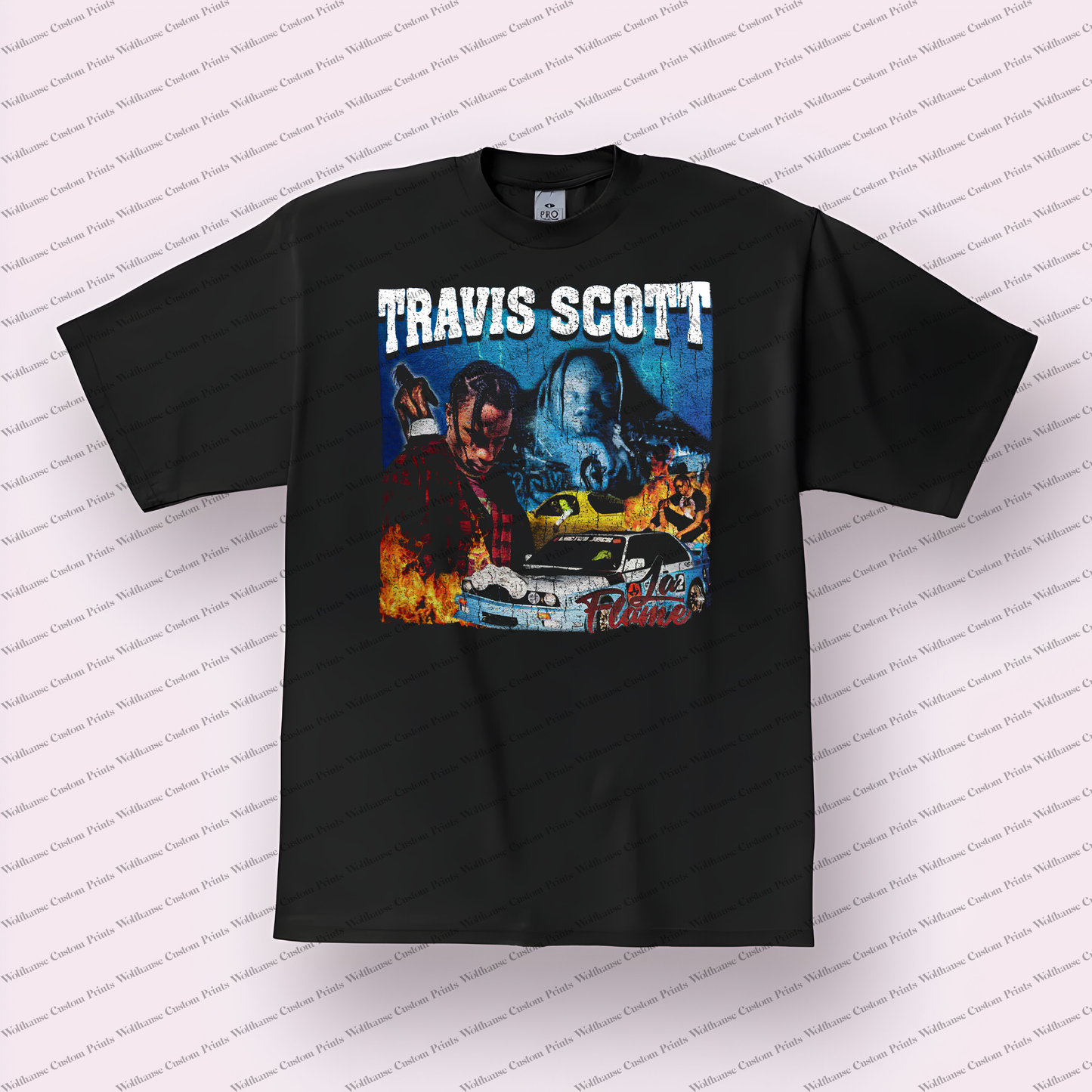 Travis Scott Distressed Graphic Tee