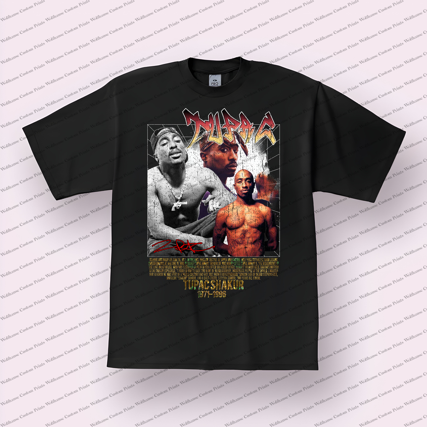 Tupac Distressed Graphic Tee