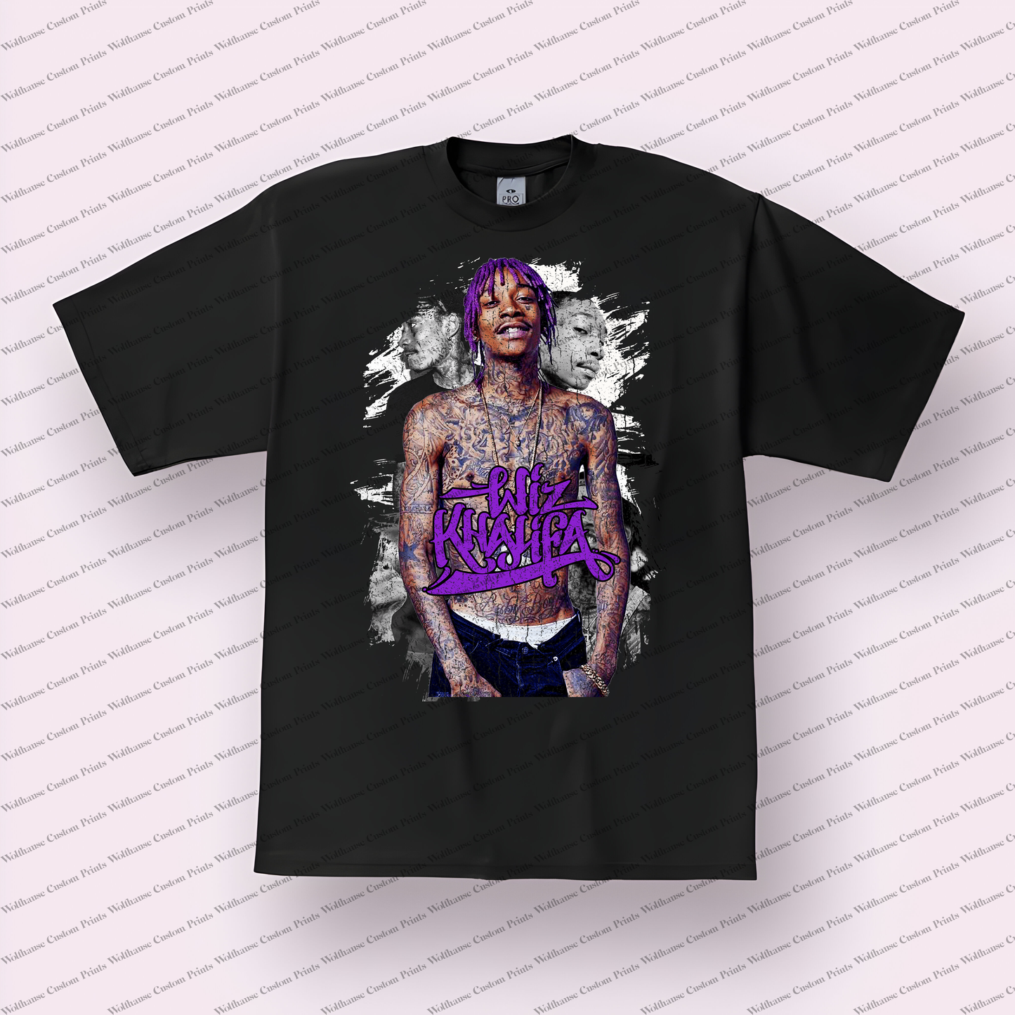Wiz Khalifa Distressed Graphic Tee