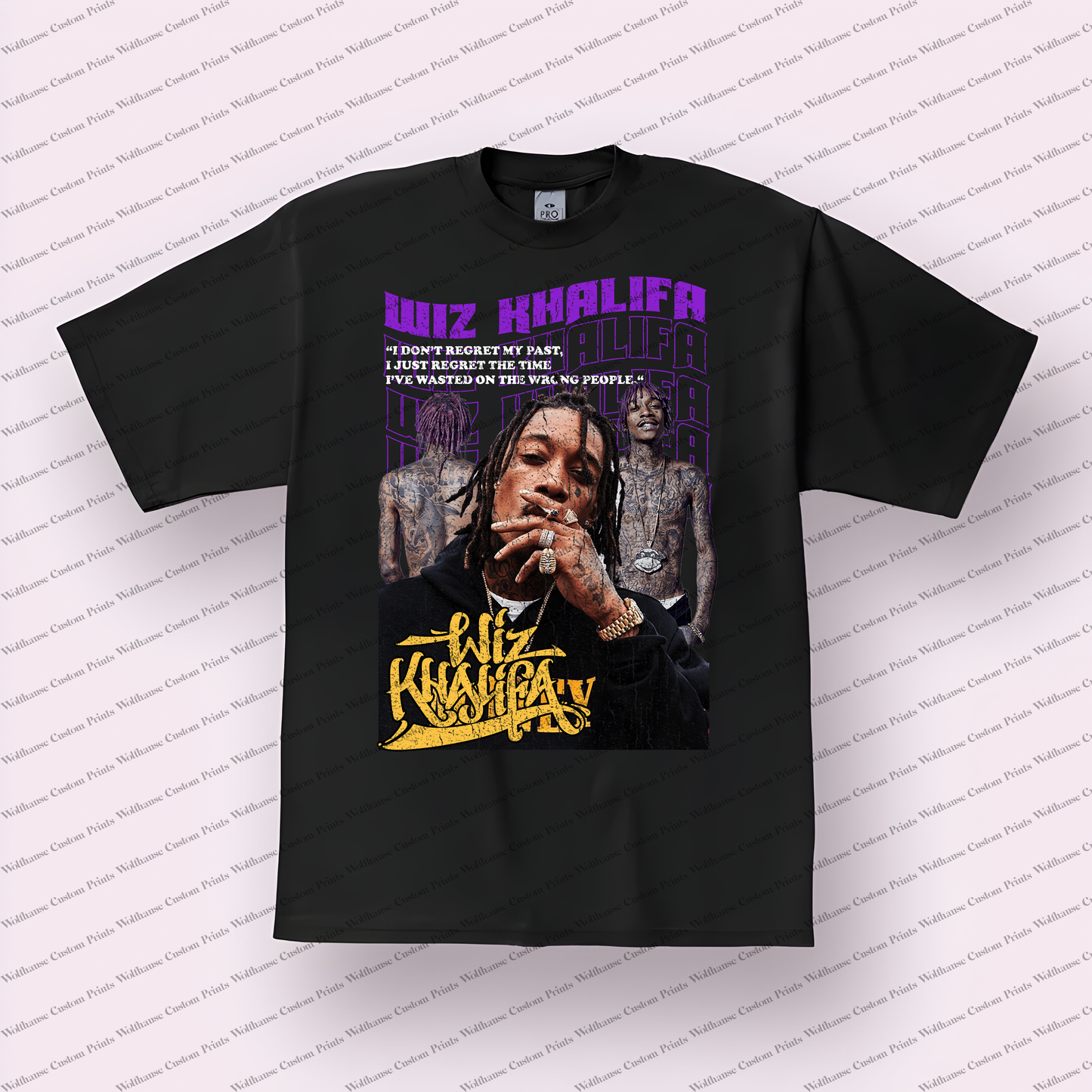 Wiz Khalifa Distressed Graphic Tee